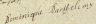 1693 signature Dominique Barthélémy