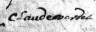 1707 signature Claude Verdet
