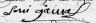 1706 signature Louis Ganneval